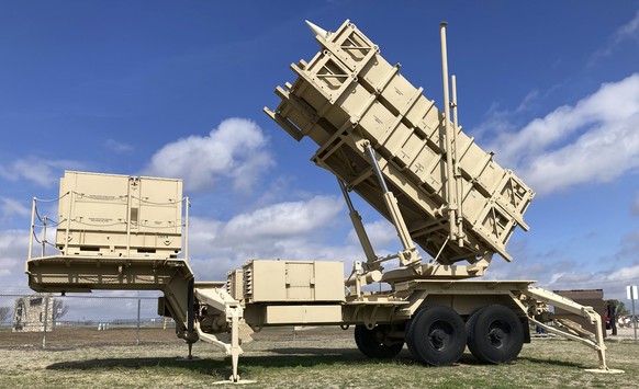 FILE - A Patriot missile mobile launcher is displayed outside the Fort Sill Army Post near Lawton, Okla., on March 21, 2023. Two U.S. officials say the United States will send Ukraine another Patriot  ...