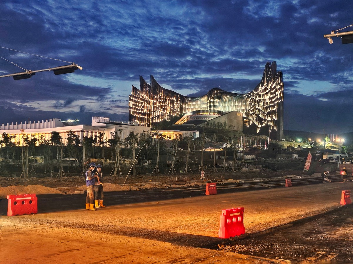 Der Regierungspalast in Nusantara.