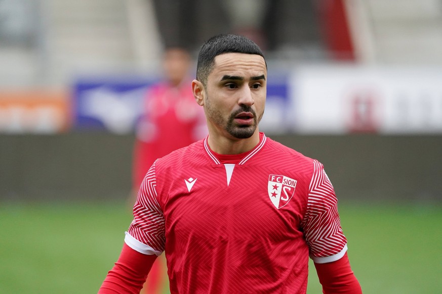 Foto Manuel Geisser 30.12.2022 Fussball Herren Saison 2022/2023 Testspiel FC Thun - FC Sion. Bild: Musa Araz FC Sion Aktion Einzelbild *** Photo Manuel Geisser 30 12 2022 football men season 2022 2023 ...