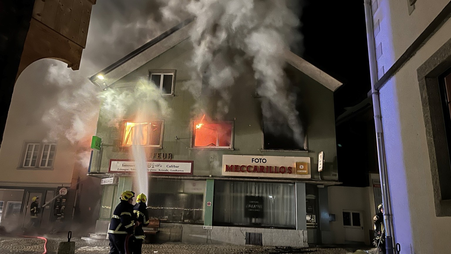 Andermatt: Brand eines Wohnhauses – eine Person vermisst