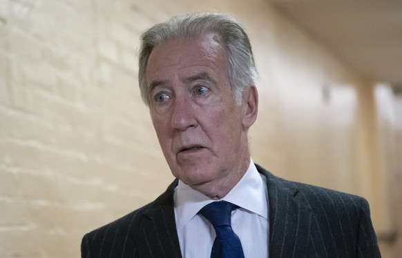 In this April 2, 2019, photo, House Ways and Means Committee Chairman Richard Neal, D-Mass., arrives for a Democratic Caucus meeting at the Capitol in Washington. Neal, whose committee has jurisdictio ...