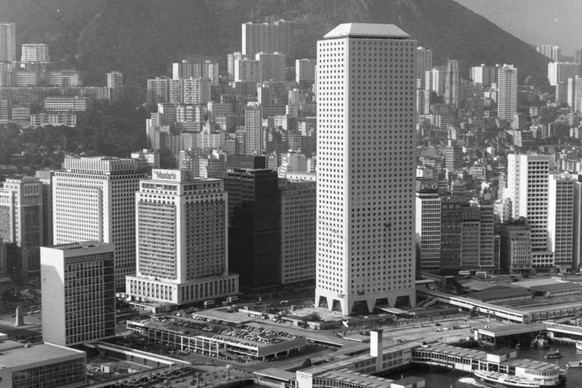 1973 war das Jardine House das höchste Gebäude in Hongkong, ...