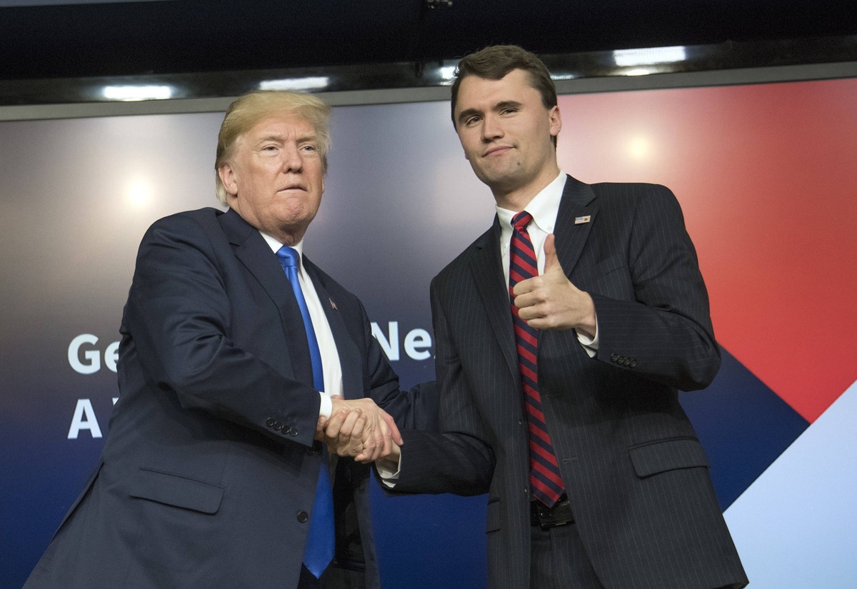 Donald Trump et Charlie Kirk en 2018