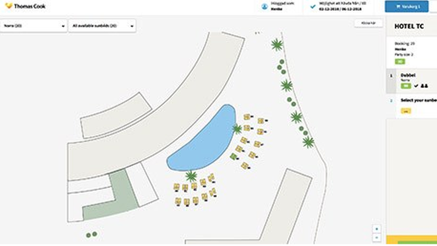 Mit dem Online-Tool können Sonnenanbeter ihren Liegestuhl reservieren.