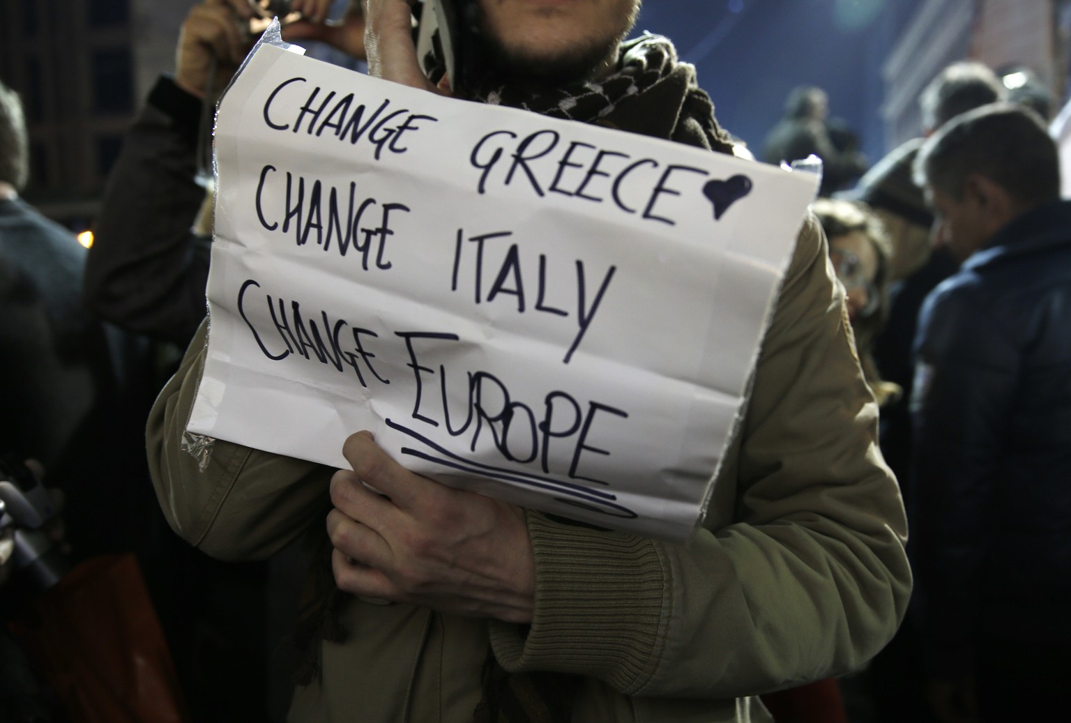 Syriza-Anhänger in Athen &nbsp;