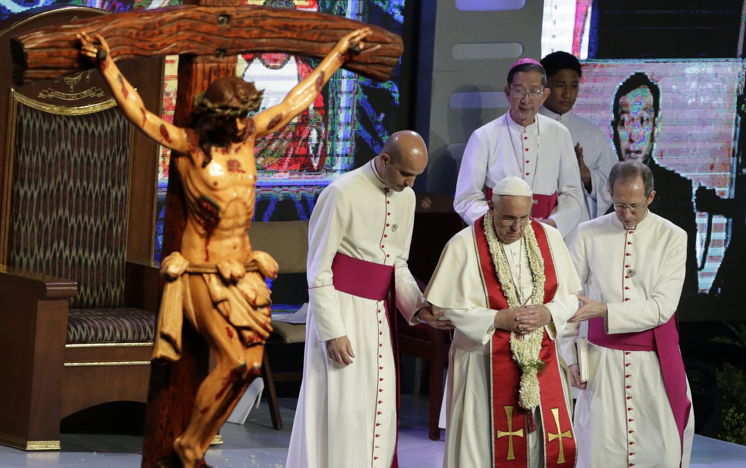 Papst Franziskus zu Besuch auf den Philippinen.&nbsp;