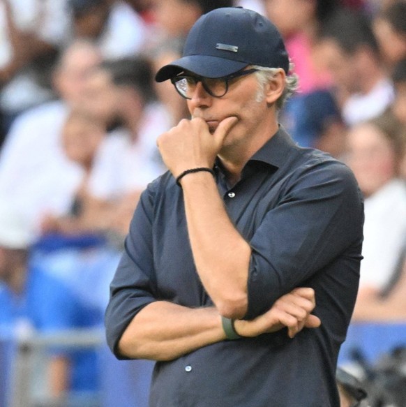 Laurent Blanc lyon FOOTBALL: Olympique Lyonnais vs Montpellier Hrault Club - Ligue 1 - 19/08/2023 FredericChambert/Panoramic PUBLICATIONxNOTxINxFRAxBEL