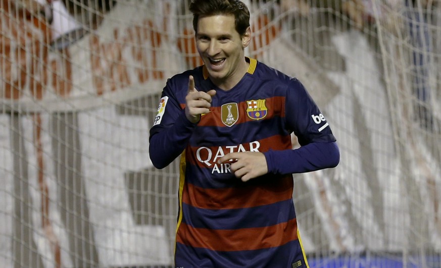 Lionel Messi freut sich über sein Tor zum 2:0.