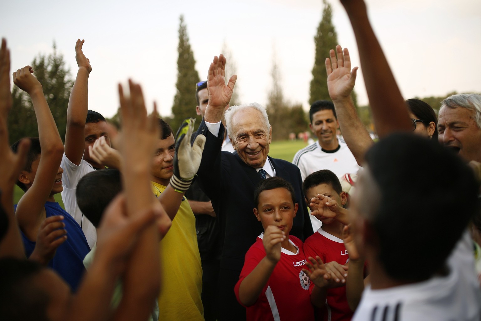Israels Ex-Präsident Schimon Peres hat das Turnier ins Leben gerufen.