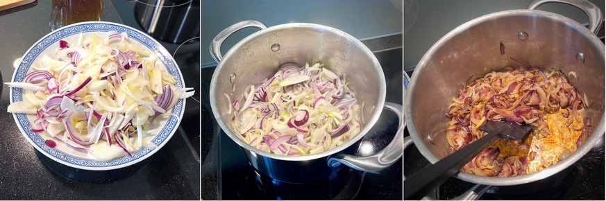 Soupe à l'oignon - französische Zwiebelsuppe kochen.