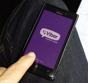 Viber auf einem Nokia Lumia.