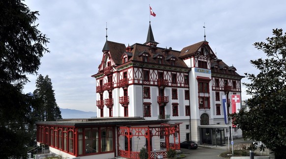 Das Boutiquehotel Vitznauerhof in Vitznau, am Dienstag, 18. Januar 2011. (KEYSTONE/Sigi Tischler)