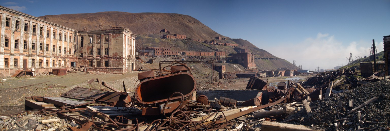 Die Geisterstadt&nbsp;Ugolny Ruchei in der Nähe von Norilsk.