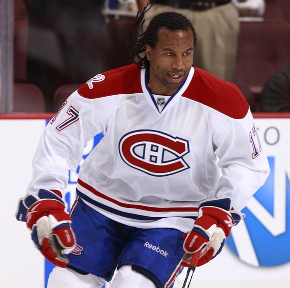 Georges Laraque als Spieler der Montreal Canadiens.