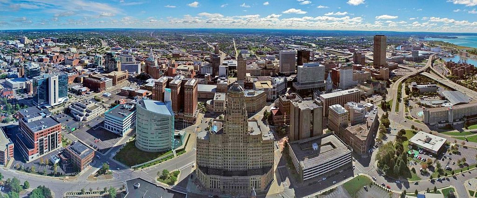 Buffalo, New York. Viel Platz, wenig los.