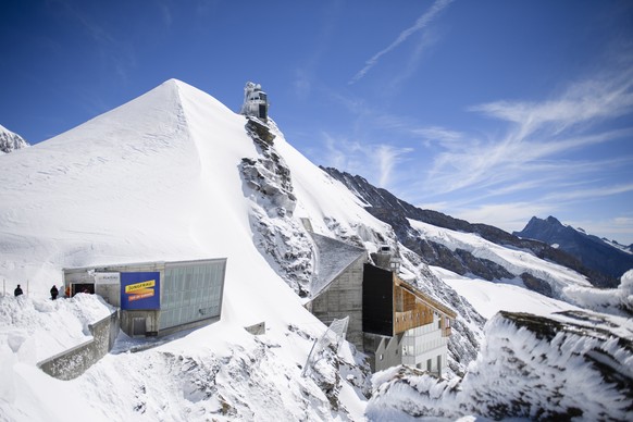 The Sphinx on top of the Jungfraujoch in Switzerland photographed this Saturday, August 6 2016. (KEYSTONE/Manuel Lopez)