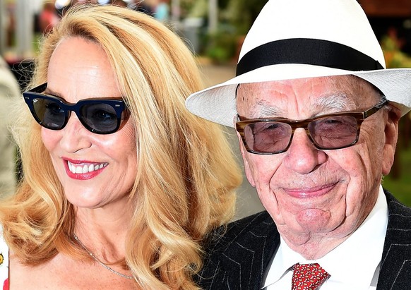 Medien-Tycoon Rupert Murdoch und seine Frau Jerry Hall.