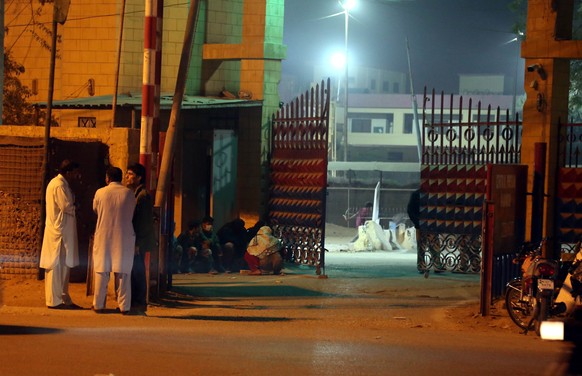 epa08992269 A view of the central prison, where Ahmed Omar Sheikh is on sentence after been convicted of killing Daniel Pearl, a journalist for United States-based newspaper Wall Street Journal, in Ka ...