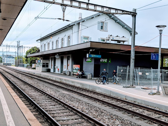 Der Bahnhof Aarburg-Oftringen AG.