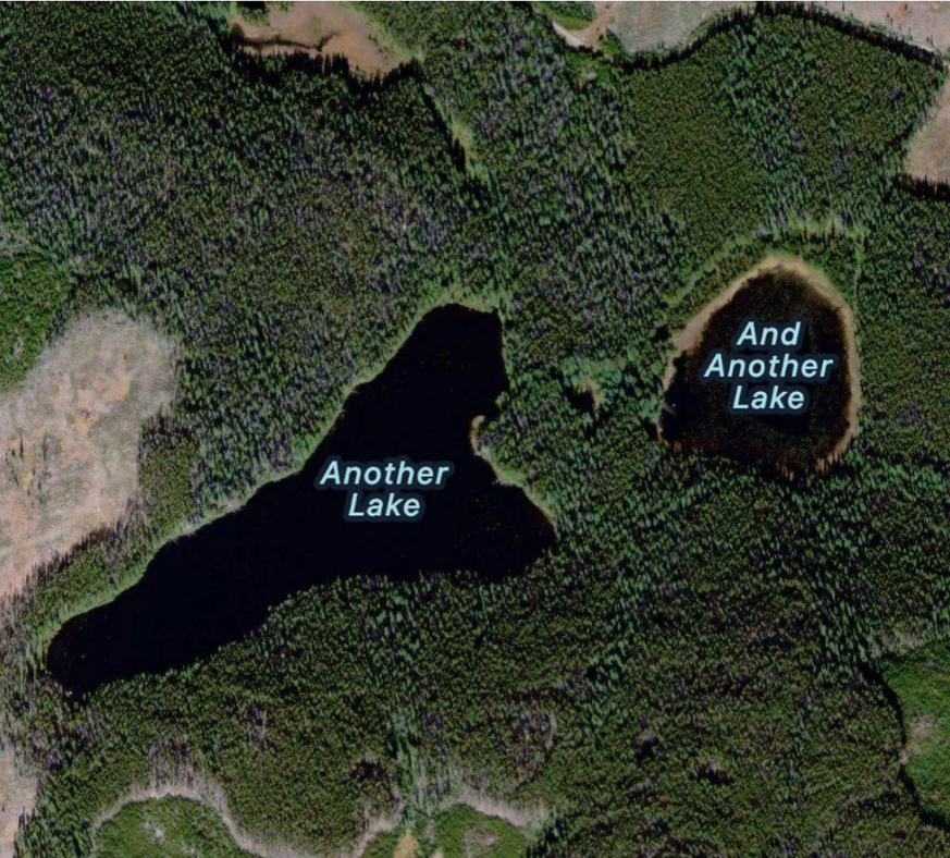 Lustige Seen in Kanada