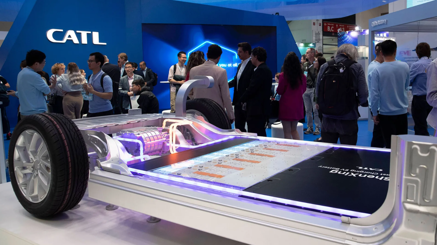 CATL auf der Automesse IAA in München 2023: Der Batteriehersteller erstaunte schon damals mit der Vorgängerversion der Shenxing-Batterie.