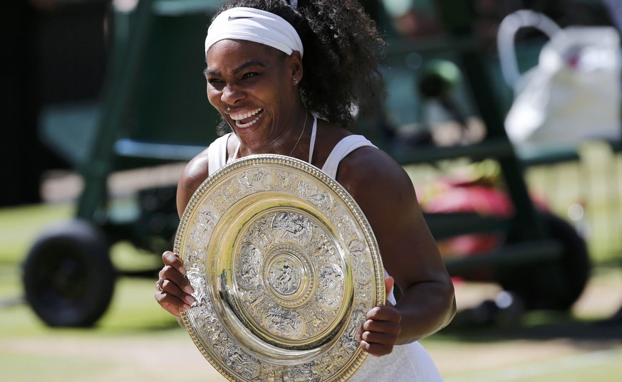 Serena Williams musste vor allem am Ende ganz schön um ihren Sieg und die sechste Wimbledon-Krone kämpfen.