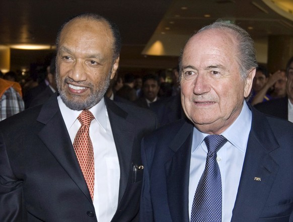 Bin Hammam zusammen mit Präsident Blatter.