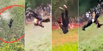 Wie geht es dem «Flying Guy»? So läuft ein Cheese Rolling tatsächlich ab