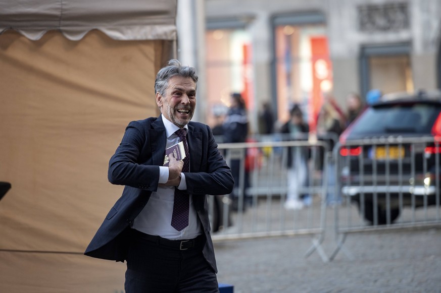 Amsterdam The Netherlands 15th January 2024 Guests arrive at palace on the Dam for the Dutch Kings annual New Years Reception. Dick Schoof, secretaris-generaal van het Ministerie van Justitie en Veili ...