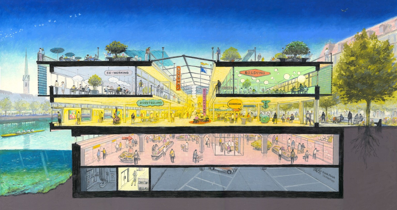 Globusprovisorium Zürich Illustrationen