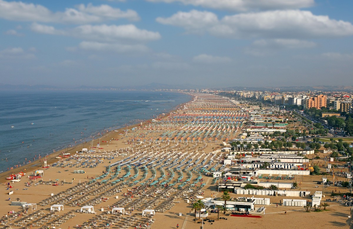 Rimini beach Adriatic sea summer season