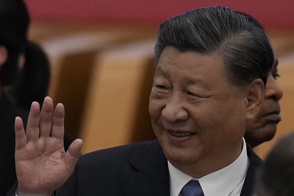 Chinese President Xi Jinping waves as he arrives for the opening ceremony of the Third Belt and Road Forum at the Great Hall of the People in Beijing, Wednesday, October 8.  November 18, 2023. Xi promises foreign…