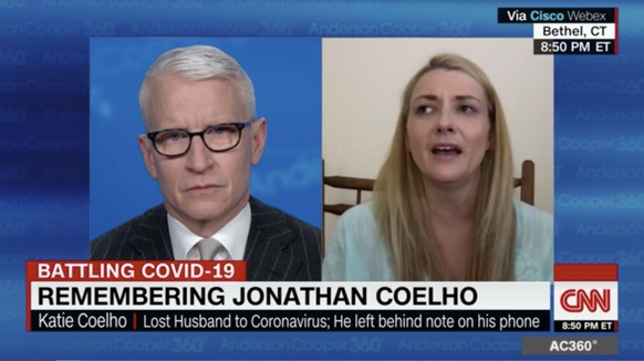 Katie Coelho im Gespräch mit Anderson Cooper.