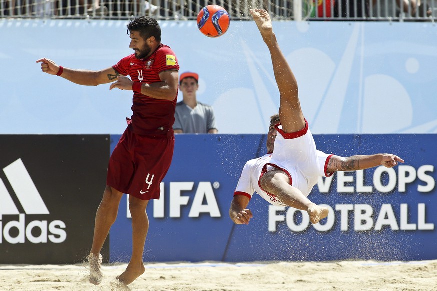 Endstation Portugal: Der WM-Gastgeber ist für die Schweizer Beachsoccer-Nati eine Nummer zu gross.&nbsp;