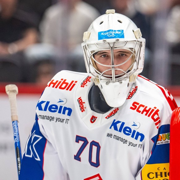 NL : Lausanne HC - EHC Kloten 20.09.2025, Lausanne, Vaudoise Arena, NL: Lausanne HC - EHC Kloten. Ewan Huet 70, EHC Kloten during the Swiss National League Ice hockey, Eishockey championship 2025-2026 ...