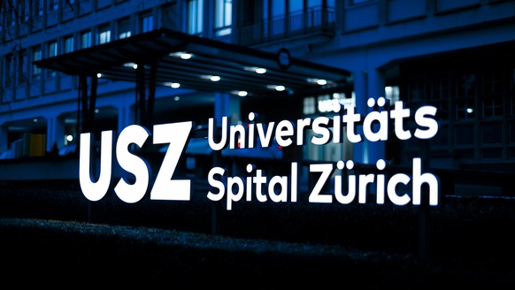 epa12633270 A view shows the University Hospital Zurich (USZ), in Zurich Switzerland, 07 January 2026. Several patients injured in the fire at the 'Le Constellation' bar and lounge in Crans- ...
