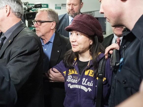 Die politischen Spannungen zwischen China und Kanada nach der Verhaftung der Huawei-Finanzchefin Meng Wanzhou (im Bild) könnten durch ein chinesisches Todesurteil gegen einen kanadischen Staatsbürger  ...