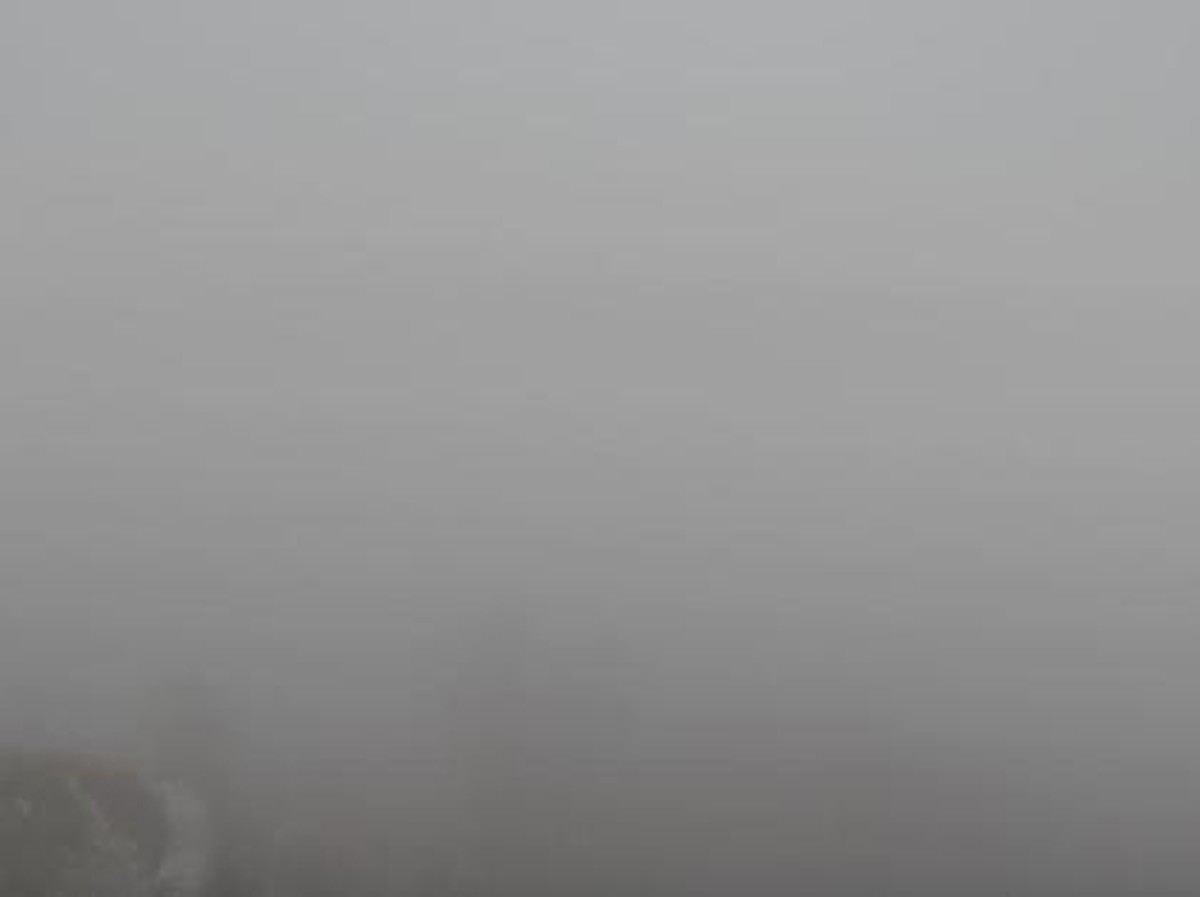 In Zürich gabs zwar keinen Schnee, aber die Sicht vom Uetliberg war getrübt.
