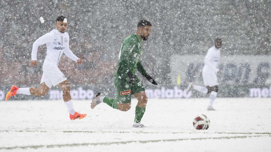 Victor Ruiz (FCSG) im Fussball Meisterschaftsspiel der Super League zwischen dem FC Zuerich und dem FC St. Gallen im Letzigrund, am Sonntag, 21. April 2024 in Zuerich. (KEYSTONE/Ennio Leanza)
