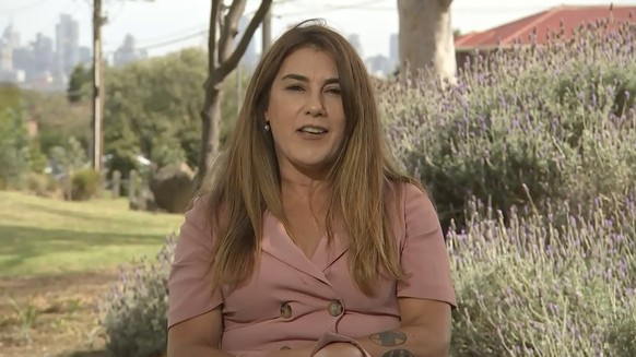 In this image made from video, Australian Indigenous Senator Lidia Thorpe speaks in a television interview with the Australian Broadcasting Corporation, in Melbourne, Australia, Wednesday, Oct. 23, 20 ...