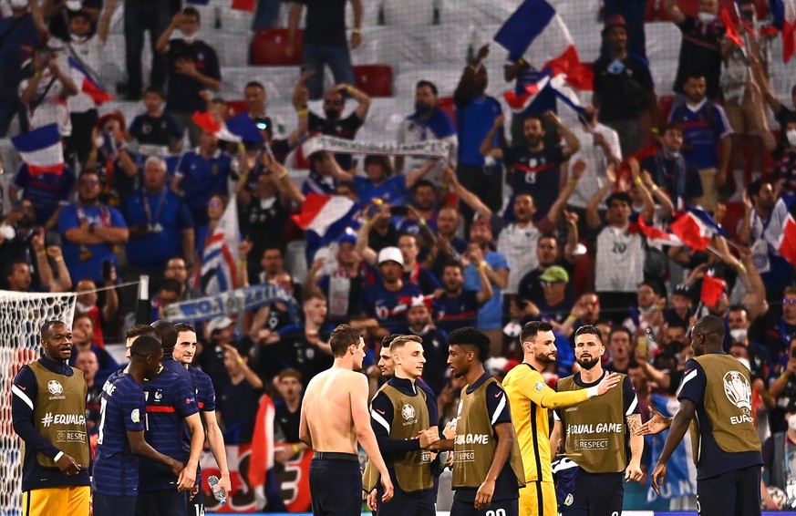 Frankreich konnte sich in München auf die Unterstützung zahlreicher Fans verlassen.