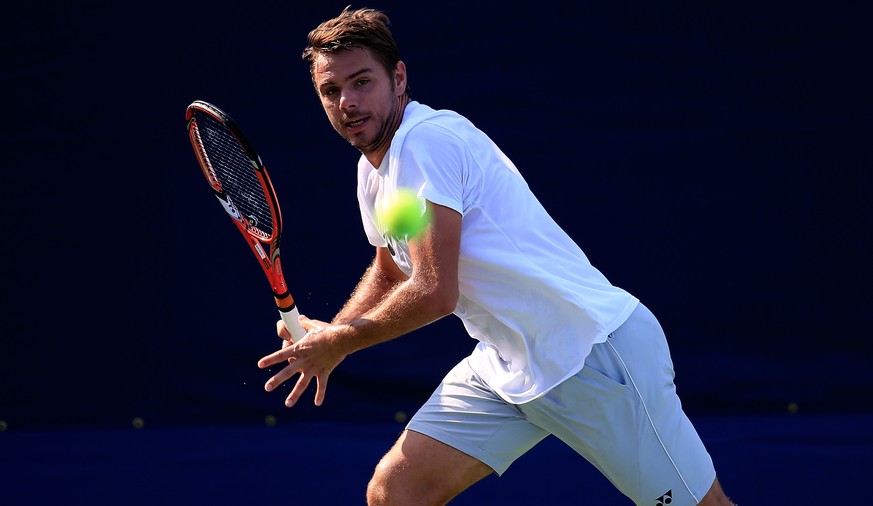 Wawrinka im Training: «Meine Form ist in Ordnung.»