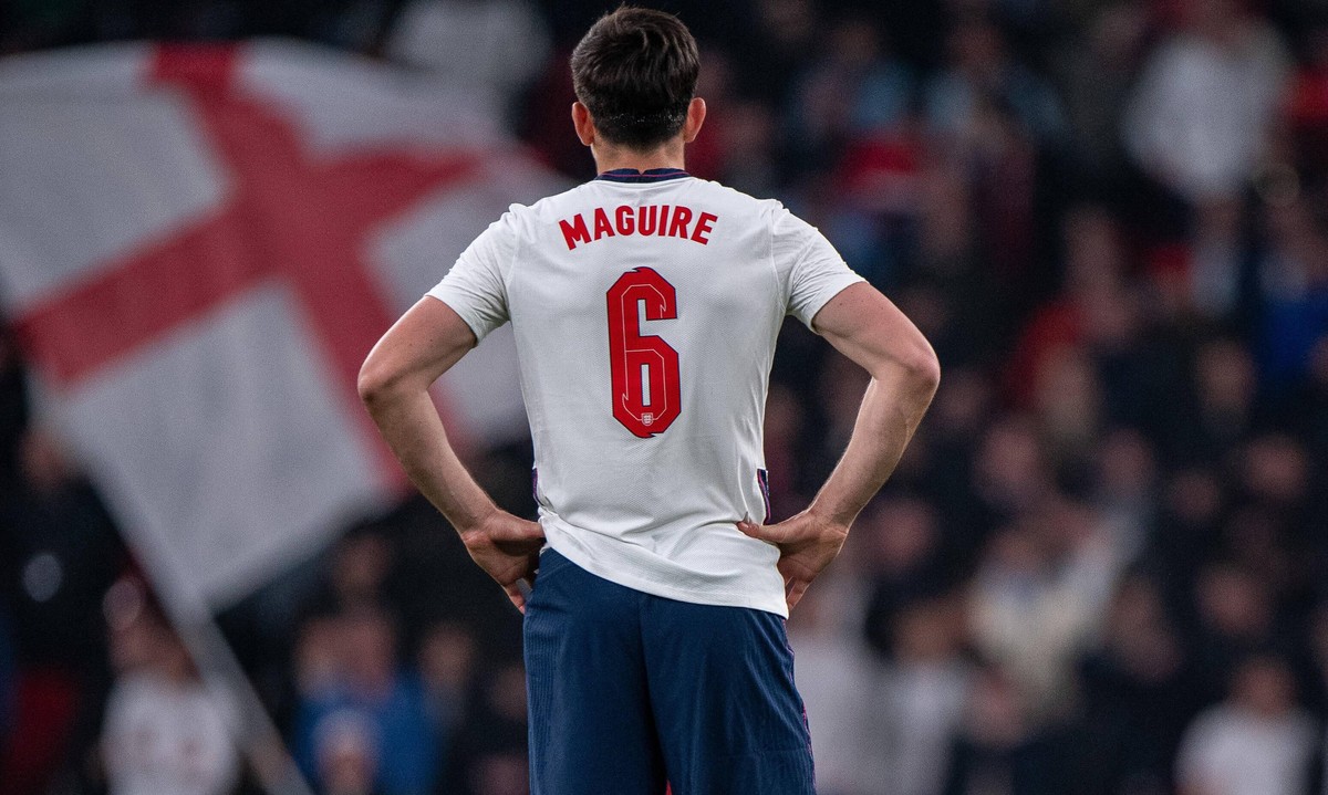 Harry Maguire musste sich im Wembley einiges anhören lassen.