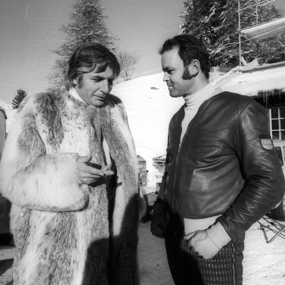 St. Moritz 1972, Gunter Sachs (li.) und Pepi Bader (BR Deutschland)

St Moritz 1972 Gunter Sachs left and Pepi Bader BR Germany