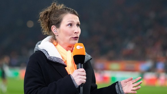 Kathrin Lehmann ZDF TV Expertin, NED, Niederlande NED vs Deutschland GER, UEFA Frauen Fussball Nations League Finals, Spiel um Platz 3, 28.02.2024 NED, Niederlande NED vs Deutschland GER, UEFA Frauen  ...