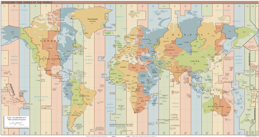 zeitzonen karte weltkarte gmt utc cet https://en.wikipedia.org/wiki/Time_zone#/media/File:Standard_World_Time_Zones.png