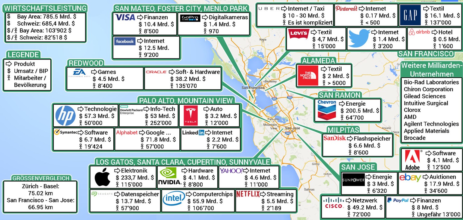 Silicon-Valley-Karte: woher dein High-Tech-Zeugs herkommt
