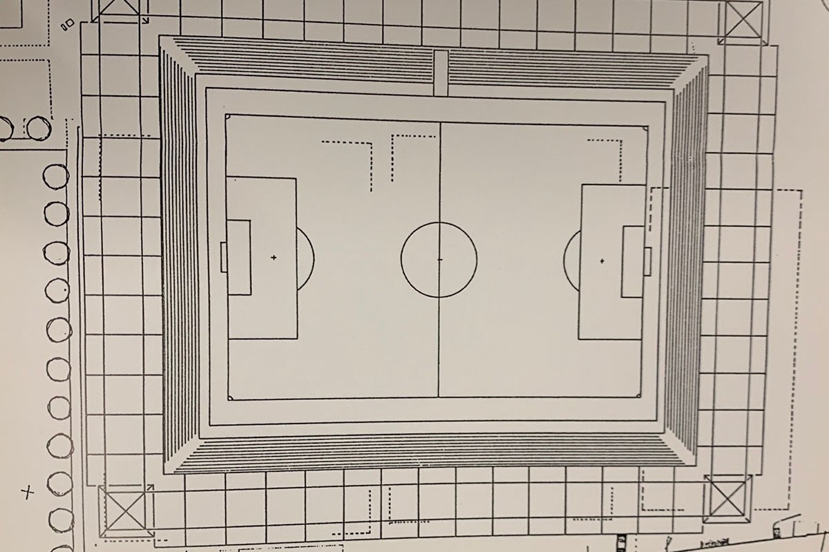 Das Luzerner Waldstadion gab es erst als grobe Skizze.