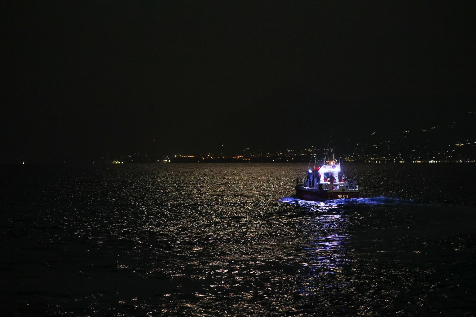 epa11555580 Experienced cave divers for deep sea recoveries continue the rescue operation for missing people who were on board a sailboat that sank off Porticello, near Palermo, Sicily, Italy, 19 Augu ...