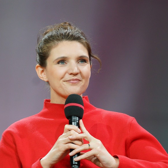 77. Frankfurter Buchmesse in Frankfurt am Main, Deutschland 18.10.2025: Verena Kessler FRANKFURT AM MAIN, Deutschland. 18. Oktober 2025. Verena Kessler *1988, deutsche Schriftstellerin auf der 77. Fra ...